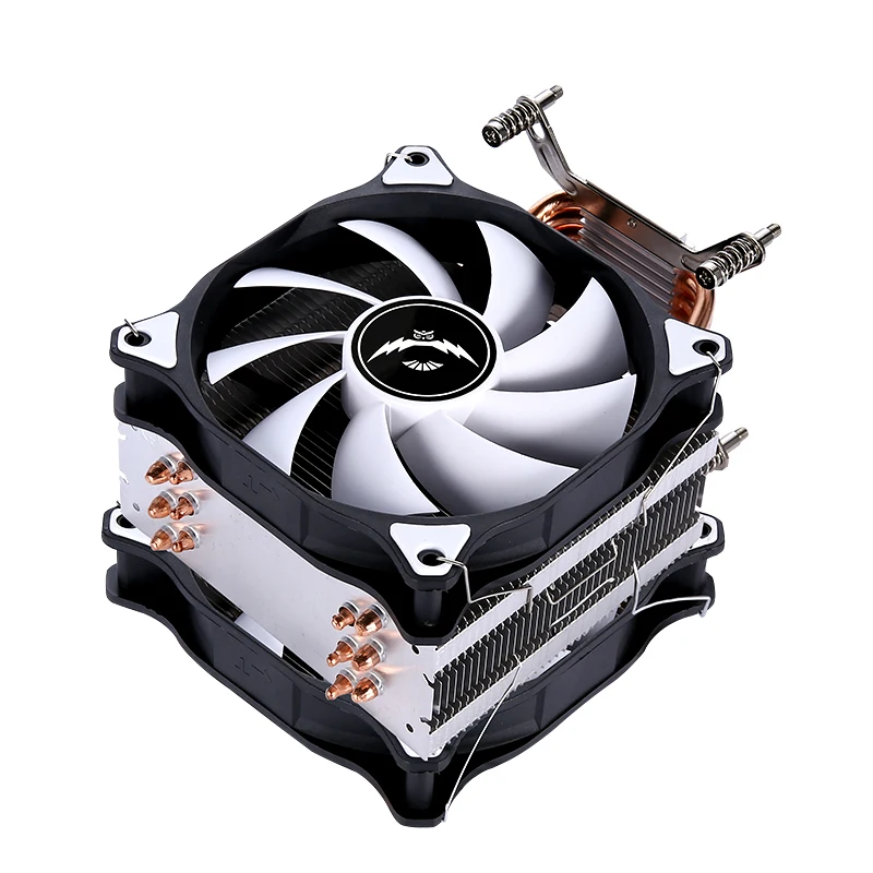 QiuzAim-disipador de calor para procesador X79 X99 refrigerado por aire, piezas de PC, enfriador de cpu, 6 tubos de calor, ventilador de 120mm, silencioso, 4 pines/PWM, instalación LGA2011 2066 2099 - imagen 4