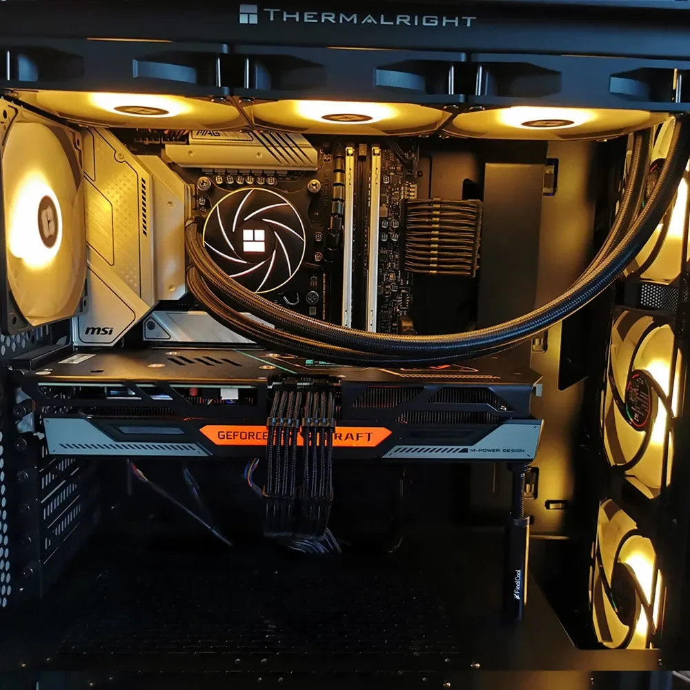 Kit de cable de extensión PCI-E ATX de 18AWG, cable de alimentación de extensión PSU con funda hembra a macho de 24 pines/EPS 4 + 4 pines/PCI-E de 8 pines - imagen 5