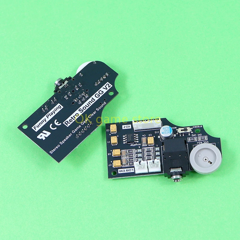 Para SEGA GG, placa de Audio de volumen de doble canal de alta calidad para SEGA Game Gear usando condensadores de Audio ELNA, salida de doble volumen - imagen 4