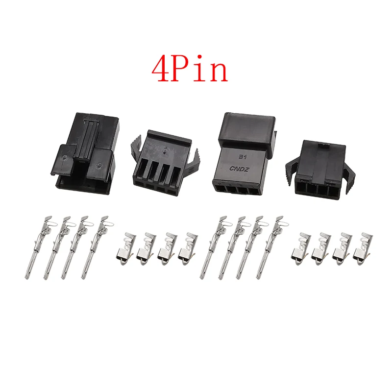 Negro JST SM 2,54mm paso 2/3/4/5 Pin enchufe macho hembra carcasa conectores de cable carcasa de plástico SM2.54 terminales de Pin de engarce - imagen 4