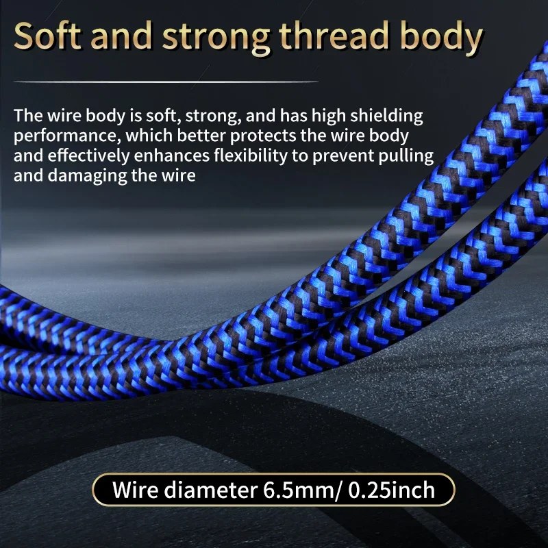 YYTCG-Cable de Audio Hifi 6N OCC RCA a Jack de 3,5mm, Cable auxiliar de 3,5mm a 2RCA, para amplificadores de Audio, cine en casa - imagen 4