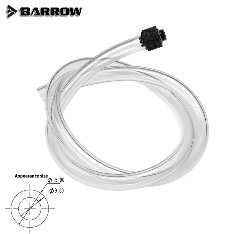 Kit combinado de accesorios de tubo blando para carretilla, manguera de 3/8 pulgadas, 9,5x15,9mm/9,5x12,7mm, accesorios de conector de sistema de refrigeración por agua para PC DIY - imagen 2