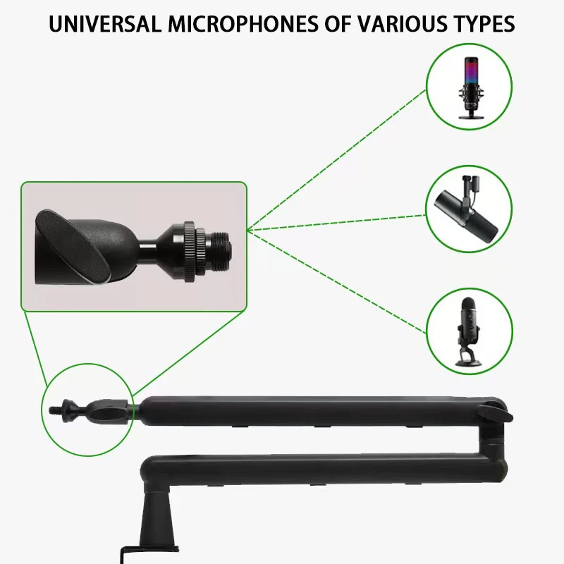 Soporte para micrófono de alta calidad, soporte Universal para micrófono con gran capacidad de carga, soporte voladizo - imagen 3