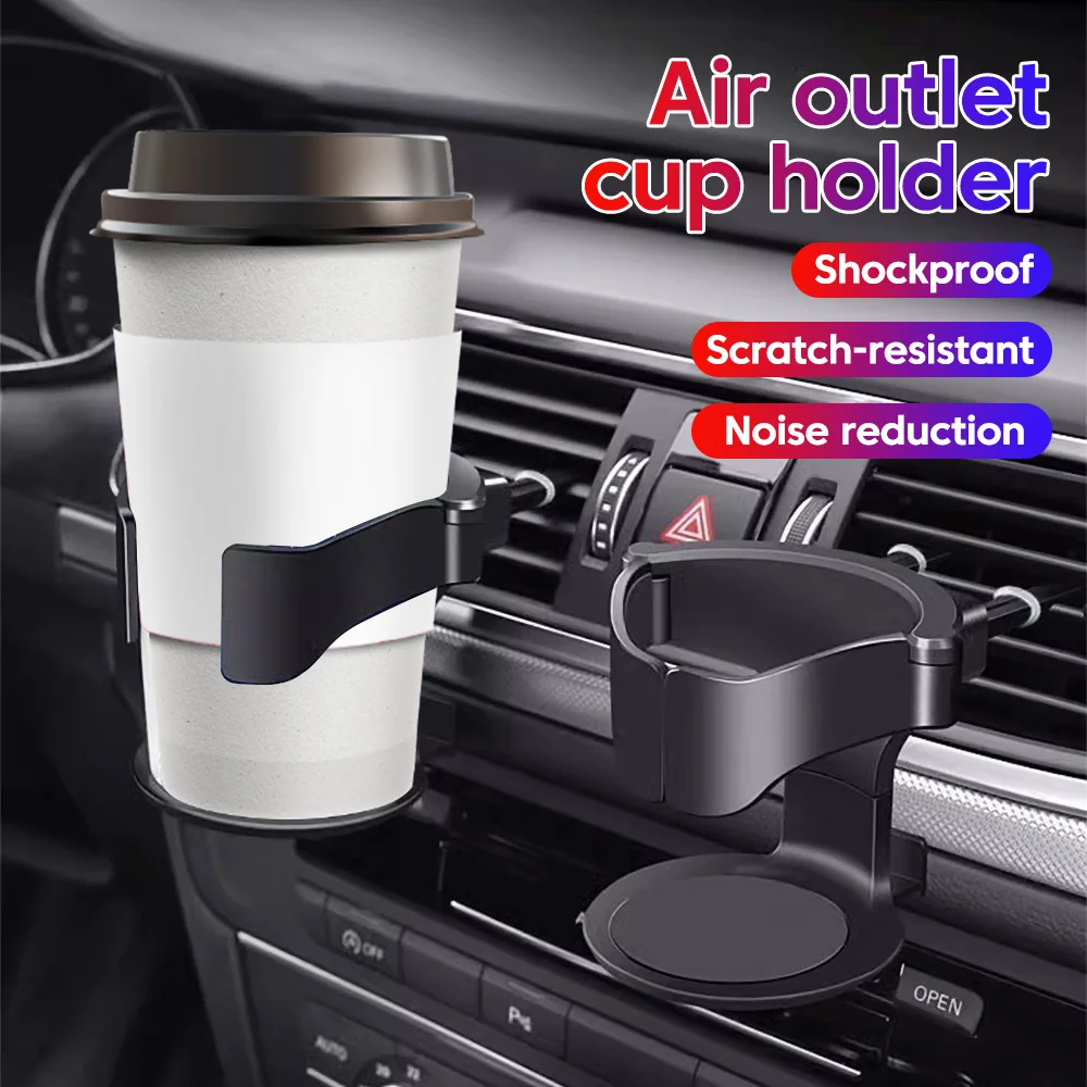 Portavasos para coche, salida de ventilación de aire, soporte para botella de café, bebidas, leche, té, soporte para Cenicero, soporte para botella, accesorios - imagen 2