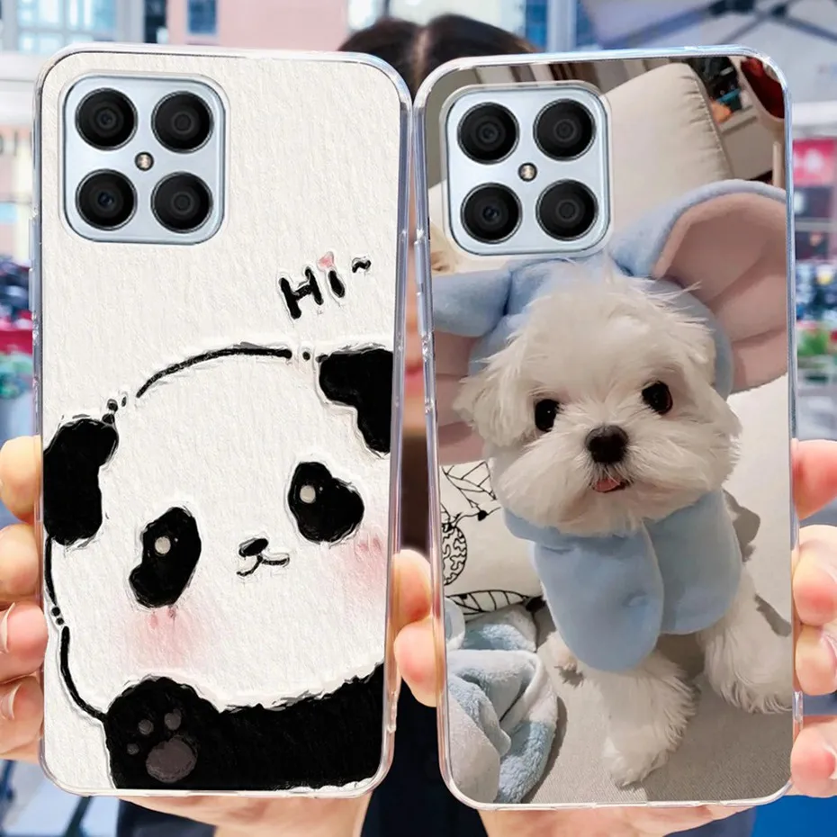 Preciosa funda estampada para Honor X8 TFY-LX1 TFY-LX2 TFY-LX3, funda trasera de silicona suave TPU para HonorX8 X 8 4G - imagen 3