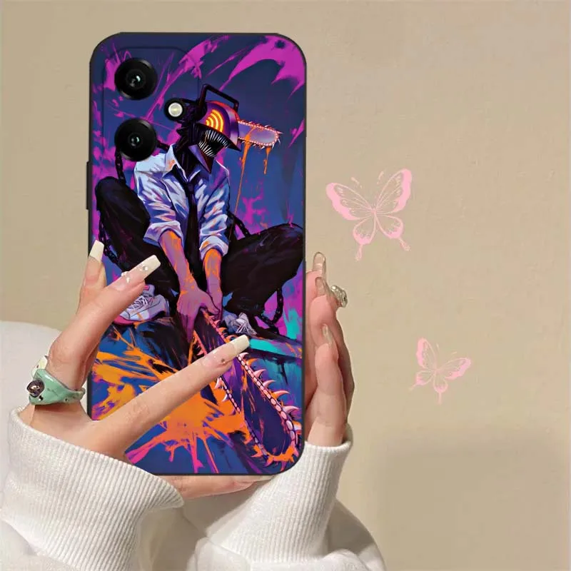 Motosierra hombre Anime para Honor X9C X9B X9A X9 X8C X8B X8A X8 X7C X7B X7A X7 X6B X6A X60i X60 X6 X5B 5G funda de teléfono - imagen 5