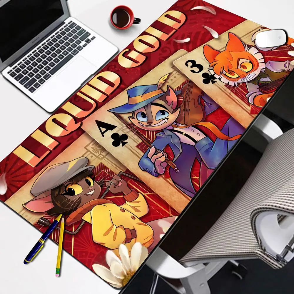 Alfombrilla de ratón Lackadaisy, alfombrilla de ratón con punto de ratón, accesorios para juegos, alfombrillas de escritorio largas, piezas de PC XXL90x40cm