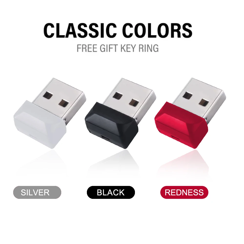 10 /50/100 unids/lote Mini unidades Flash USB de alta velocidad y alta capacidad 64GB Pen Drive 32GB Memory Stick 16GB regalo creativo U disco rojo - imagen 2