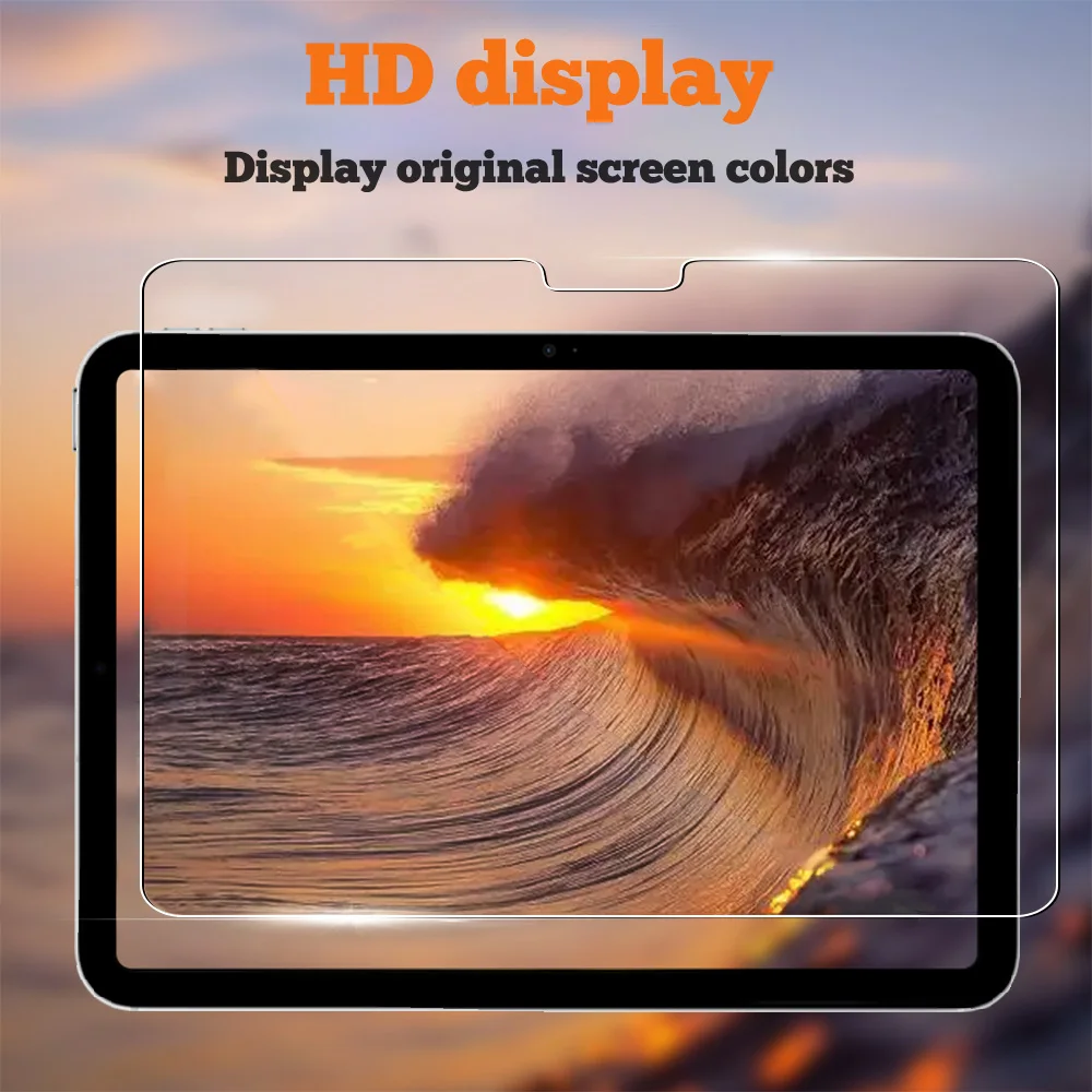 Paquete de 2 protectores de pantalla para iPad de 10. a generación, vidrio templado ultra transparente para iPad 10 2022, accesorios, película 9H de 10,9 pulgadas - imagen 3