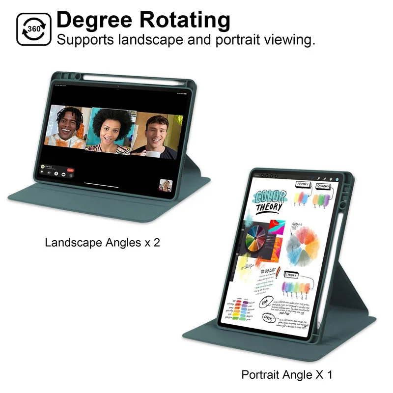 Para Lenovo Xiaoxin Pad 11 2025 Funda 11 pulgadas TB335FC soporte giratorio acrílico Tablet Funda para Lenovo Idea Tab 11 "tb336zu tb336fu - imagen 4