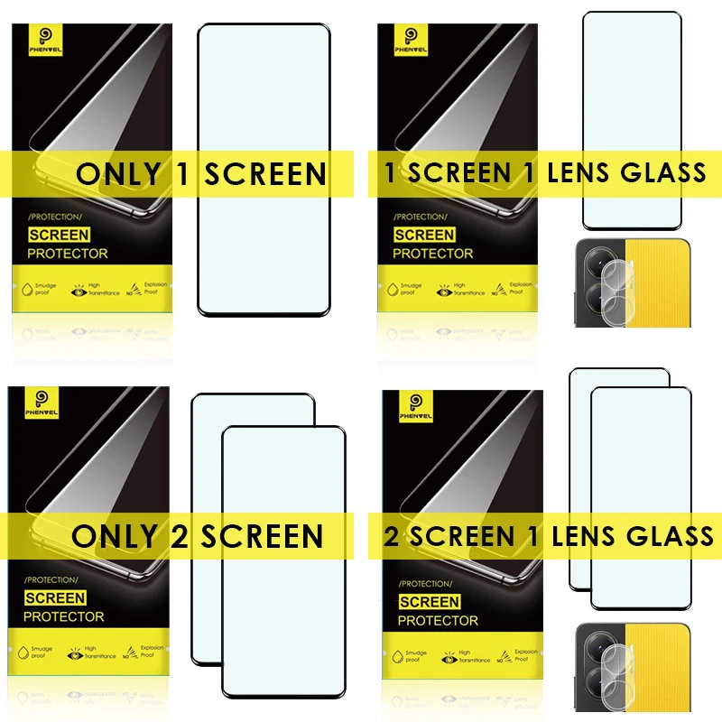 Vidrio protector oleofóbico para Xiaomi POCO X7 Pro Protector de pantalla de vidrio templado antideslumbrante - imagen 2