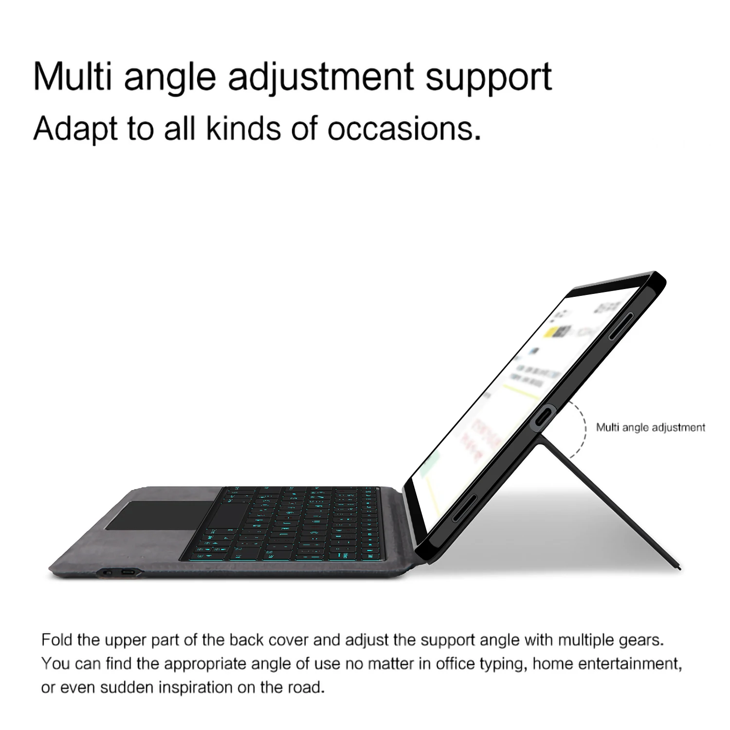 Funda con teclado mágico para Samsung Galaxy Tab S11 11 pulgadas 2025 SM-X730 SM-X736 Funda para teclado de tableta para Tab S11 2025 11 "Funda - imagen 5