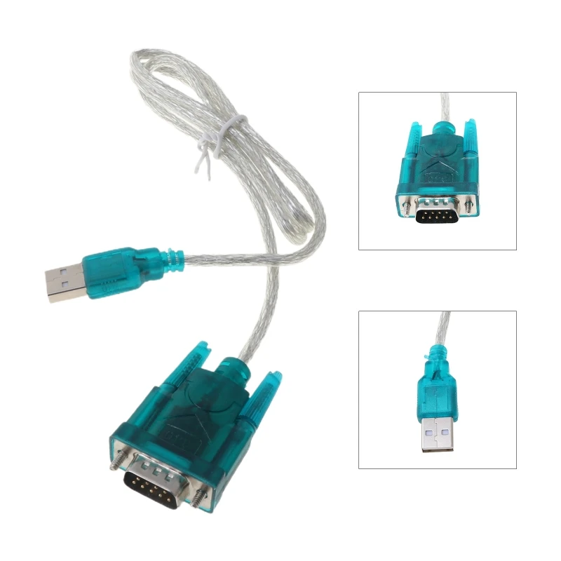 Convertidor adaptador estándar de cable serie USB a RS232 RS-232(DB9) negro para PC - imagen 3