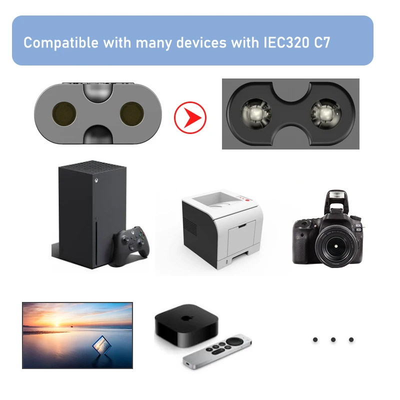 Cable de alimentación UE IEC C7 no polarizado para DJI Mavic Air 2/2S - imagen 4