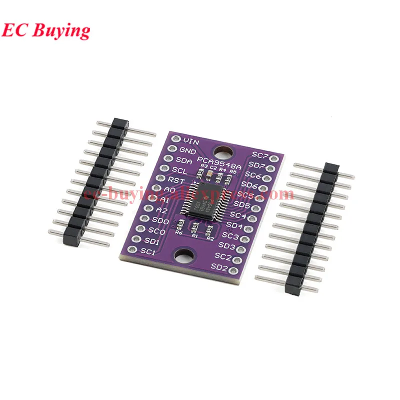 10 uds/1 unidad TCA9548A PCA9548A 1 a 8 vías I2C IIC multiplexor ruptura módulo de desarrollo de placa de expansión de 8 canales para Arduino - imagen 4
