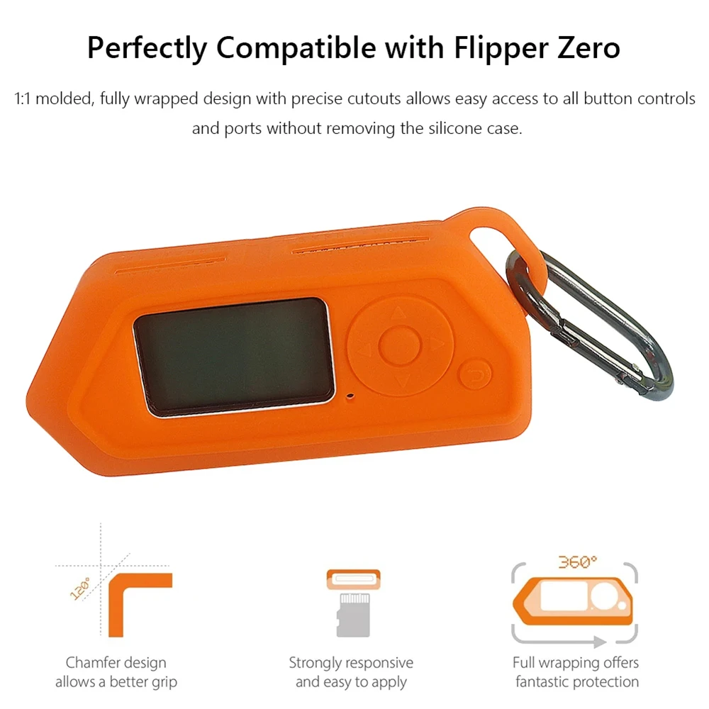 Funda de silicona para consola de juegos Flipper Zero, funda protectora para juegos infantiles, carcasa de cuerpo Flipper Zero, accesorios de juego para niños - imagen 4