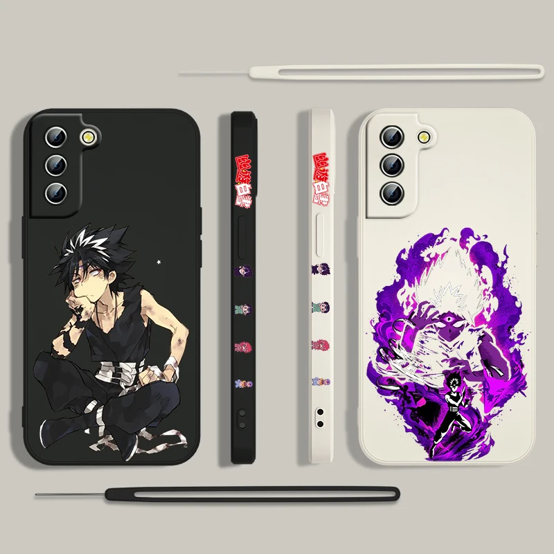 Yu Hakusho Hiei funda de teléfono para Samsung Galaxy S24 S23 S22 S21 S20 Pro FE Plus Ultra Liquid Left Rope Cover
