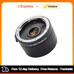 Extensor de teleconvertidor de aumento 2XII, lente de montaje de enfoque automático para Canon EOS EF, lente Canon EF 5D II 7D, cámara DSLR