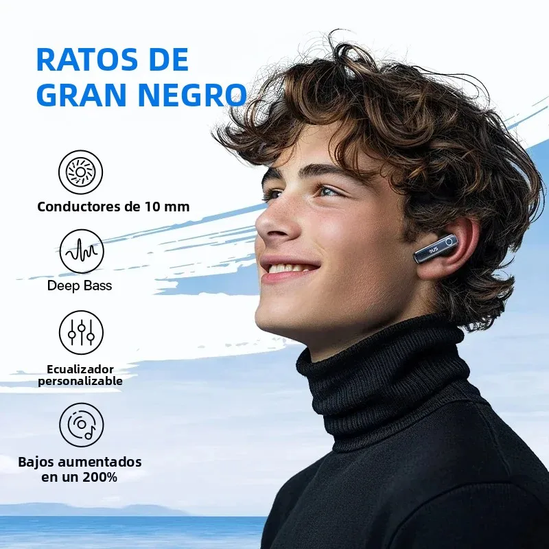 Baseus Bowie 30 auriculares inalámbricos 50dB reducción de ruido 65 horas de larga duración Bluetooth 5,3 auriculares 6 micrófonos AI llamada clara graves grandes - imagen 4