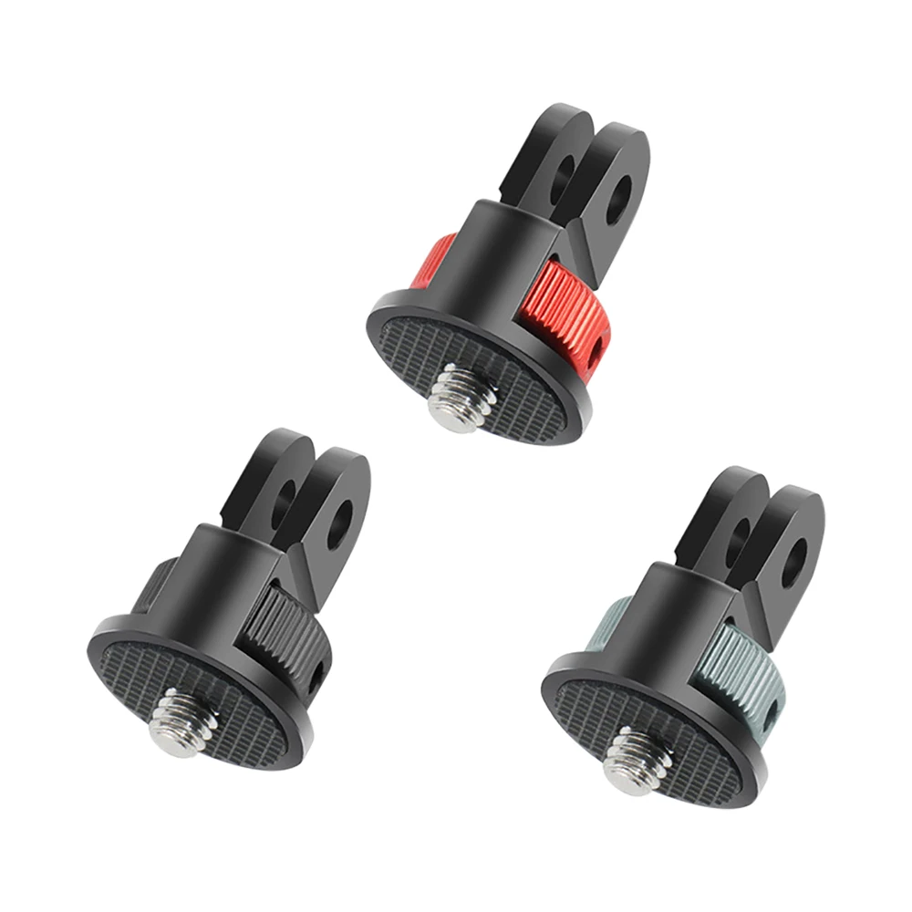 Adaptador de conversión CNC de montaje de adaptador de mini trípode de cámara de aluminio para 10 9 Insta360 y otros accesorios estándar 1/4 - imagen 3