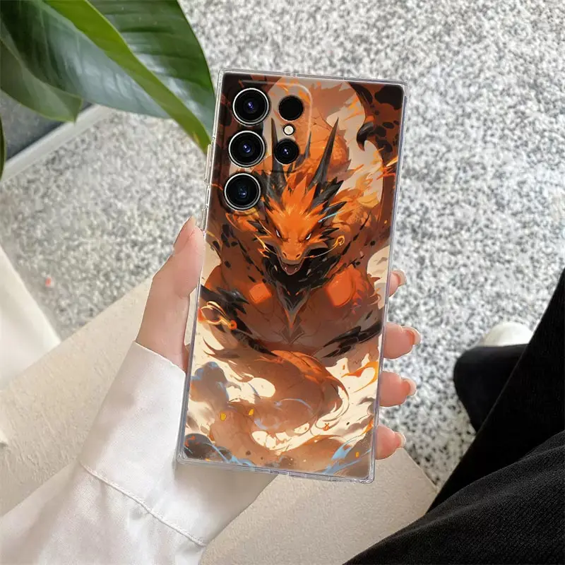 Funda de teléfono CHARIZARD CHARMELEON Pokemons para Samsung Galaxy S25 S24 S23 S22 S20 Ultra S10 S25 Plus S21 FE Note 10 20 cubierta transparente - imagen 5