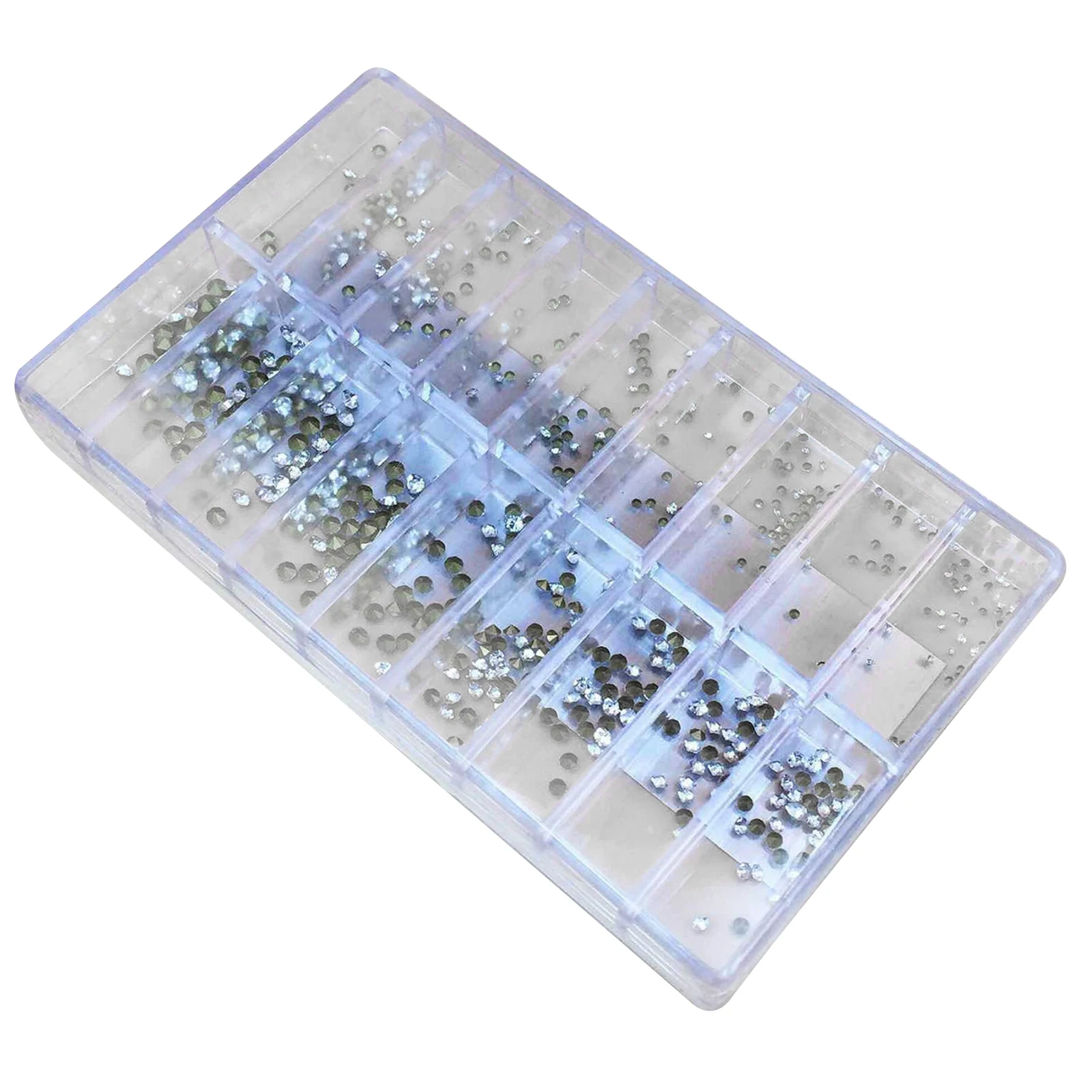 18 tamaños 540 unids/set diamantes de imitación para piezas de decoración de relojes tornillos de reloj piedras herramienta de repuesto de relojero - imagen 3