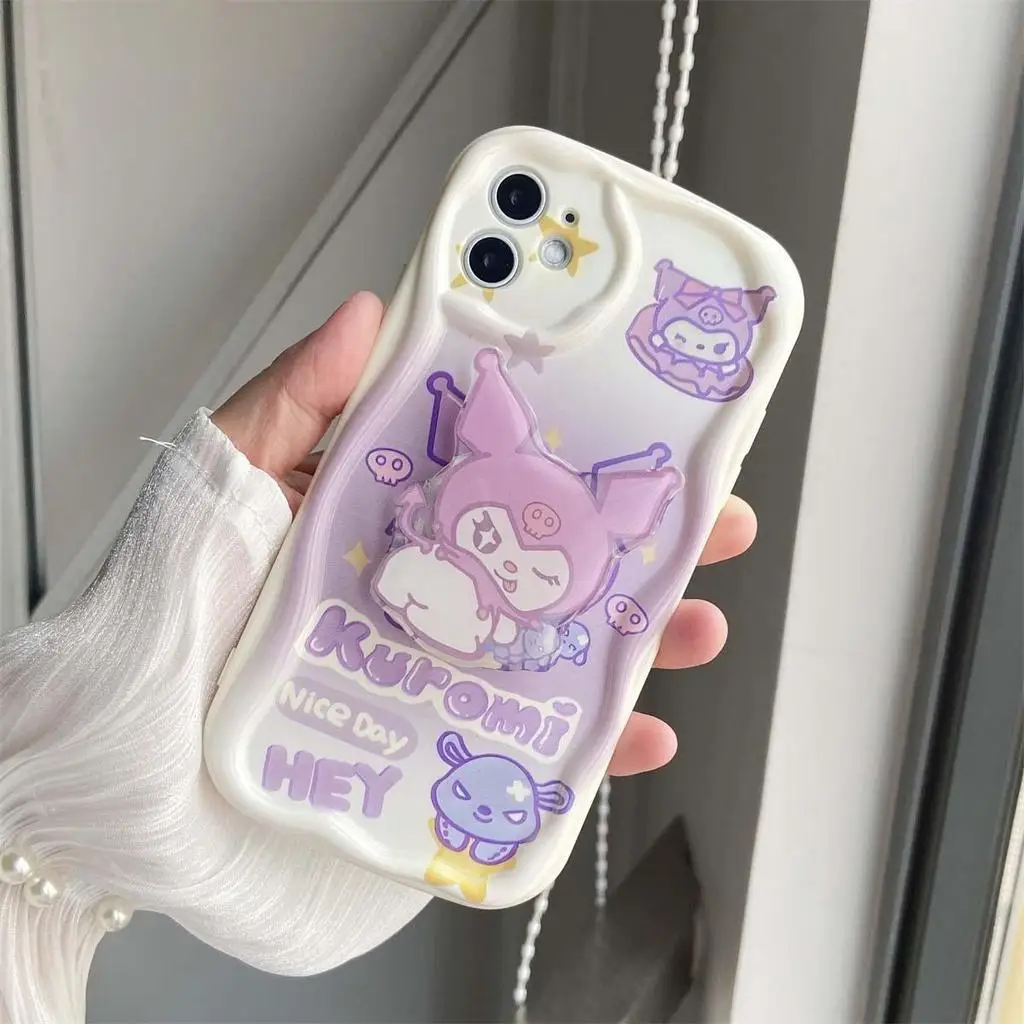 Funda con soporte 3D Hello Kitty Kuromi para Infinix GT20 Pro Note 40 Zero 30 Hot 40i Smart 8 Tecno Spark 20 Cover Capa Soft Cu - imagen 5