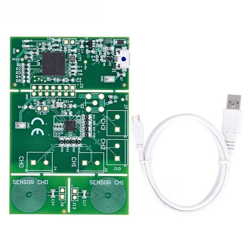 LDC1314EVM Módulo de evaluación de detección inductiva de 4 canales Bobina de sensor PCB duradera para proyectos de detección integrados - imagen 5