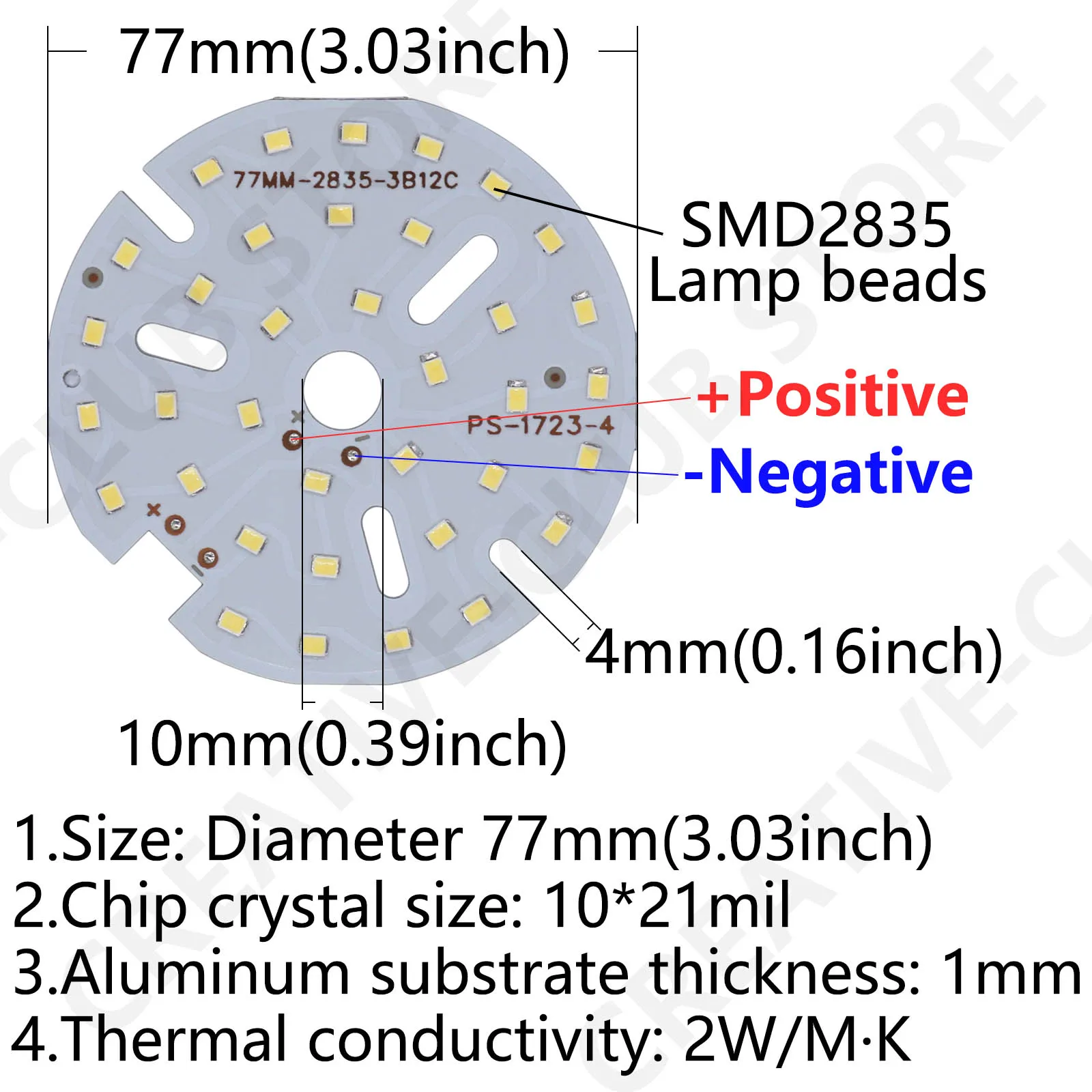 Chip LED SMD 12W DC35-37V 2835 tablero de luz de brillo DIY para luz descendente LED PCB de techo con placa de lámpara de repuesto de bombilla LED - imagen 5