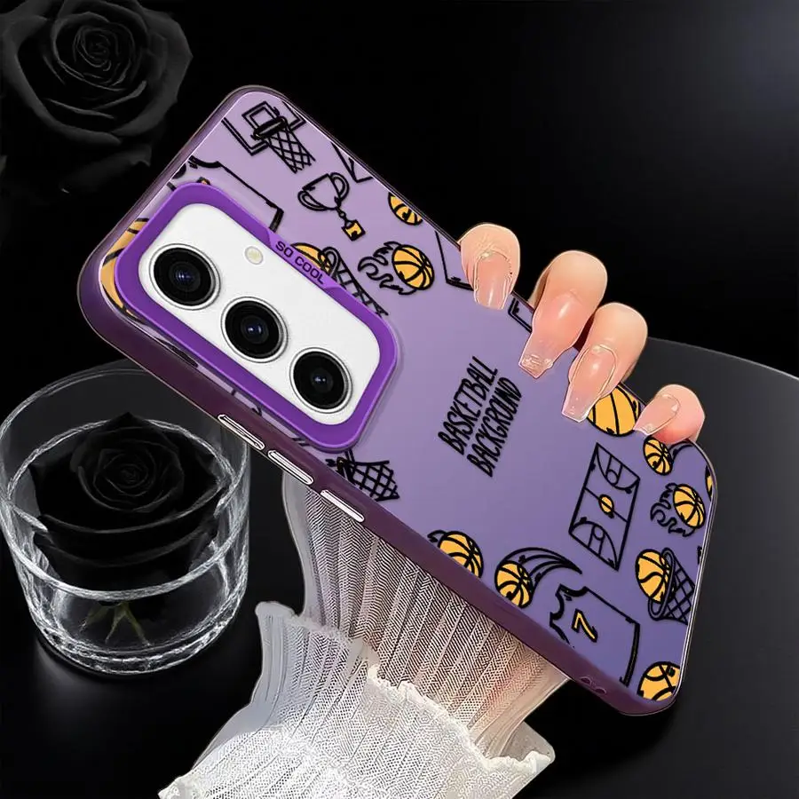 Divertida funda trasera de baloncesto para Samsung Galaxy A36 A33 A34 A25 A26 A22 A52 A53 A24 A23 A73 A32 - imagen 5