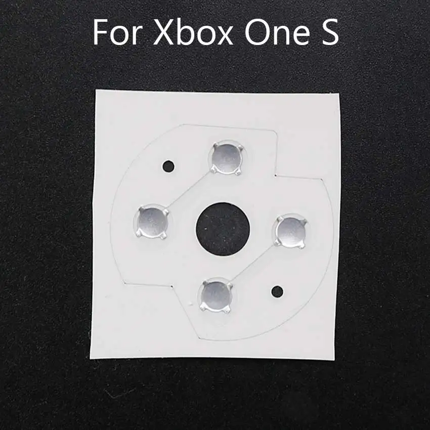 YuXi-pegatina de película conductora para controlador Xbox One S, repuesto de botón D-Pad, broche de cúpula de Metal para Xbox Series X/S, 4 Uds. - imagen 3