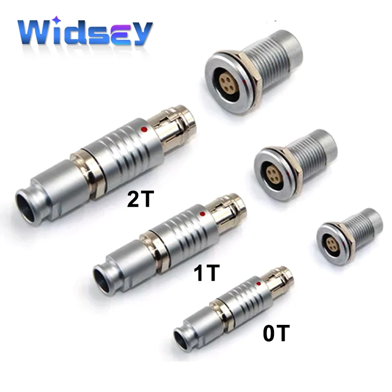 Enchufe de aviación de huevo FGG serie T 0T 1T 2T LEMO Compatible 2 3 4 5 6 conector Circular de Metal de 7 pines enchufe autoblocante push-pull