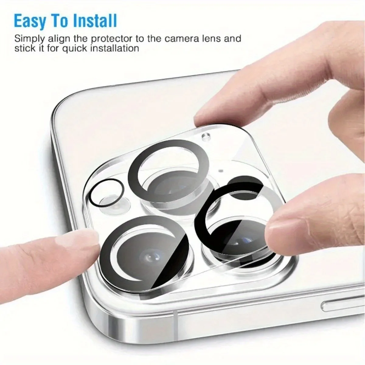 Vidrio templado HD + protectores de cámara para iPhone 11/12/13/14/15/16/Pro/Pro Max resistente a los arañazos para iPhone 16 17 Pro Max Air 16e - imagen 4