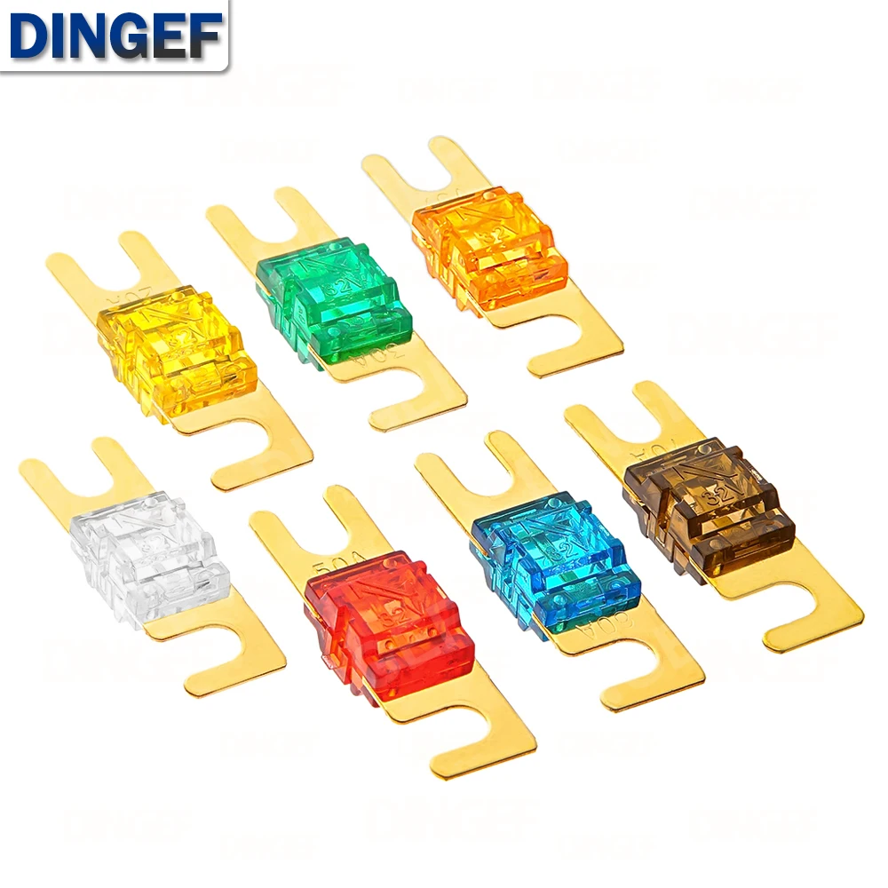 1 Juego de fusibles automáticos tipo placa plana 32V tipo horquilla perno batería fusible soporte de modificación de coche 30A-100A caja de fusibles - imagen 4