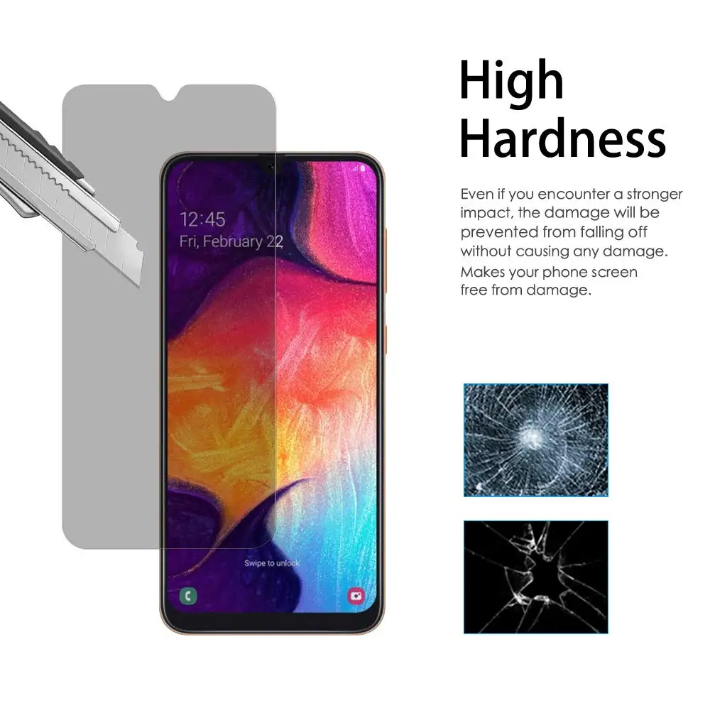 Vidrio templado de privacidad 2.5D para Huawei Mate 20 X, película protectora antiespía para Huawei Mate 20 20X, Protector de pantalla antimirones - imagen 5