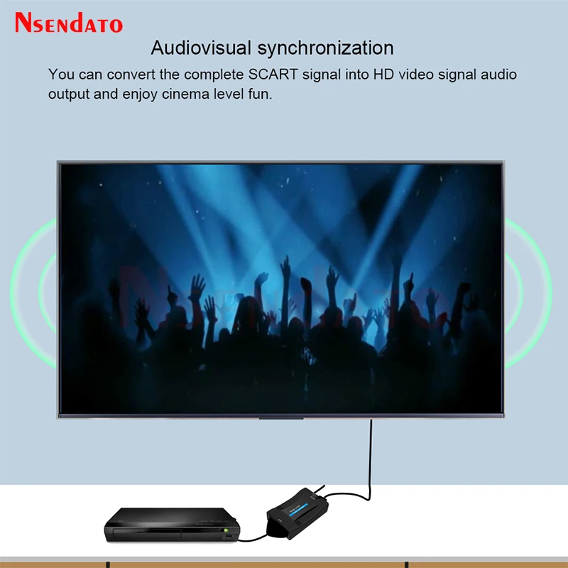 Convertidor SCART a HDMI - Para TV, DVD y consolas con audio y vídeo - imagen 4