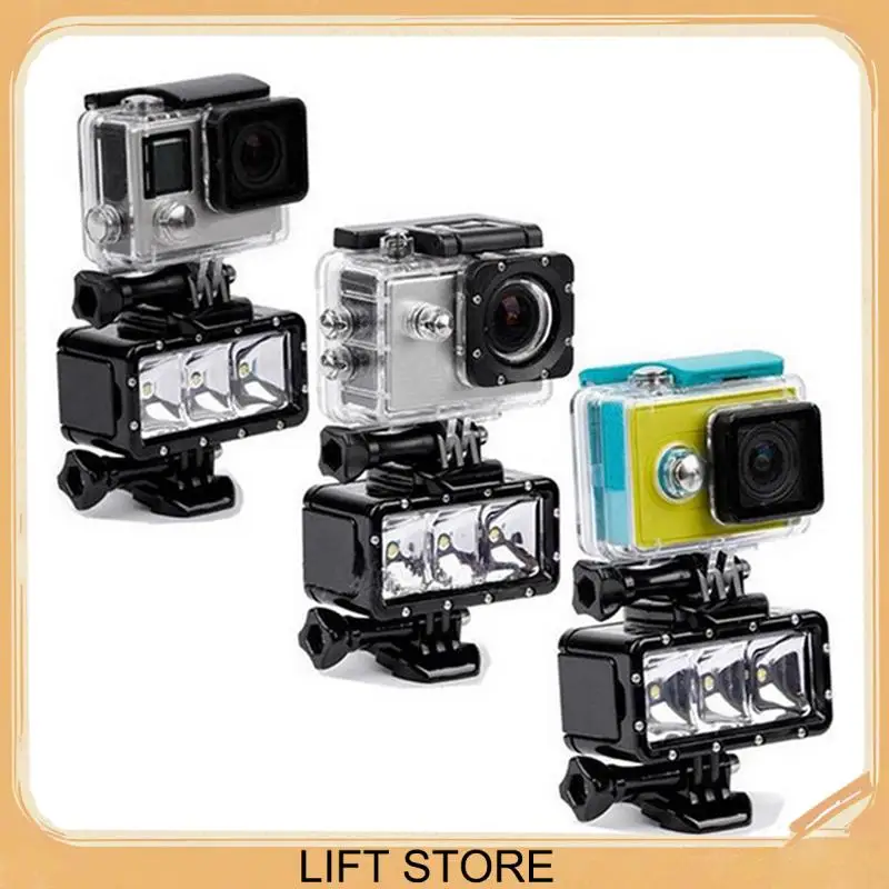 BTLIFE-luz de relleno LED impermeable para buceo, luz nocturna subacuática para Gopro Hero5/4 LED SJ4000 DJI Osmo, cámara de acción - imagen 2