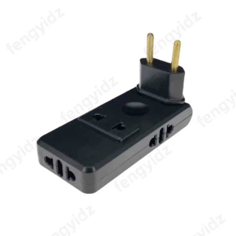 Extensión de toma de pared 4 en 1, toma de corriente europea, adaptador de enchufe de 180 grados, adaptador de viaje de Canadá y México, convertidor de energía portátil - imagen 2