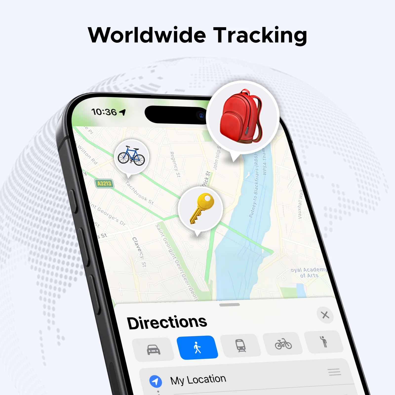 UGREEN Rastreador Bluetooth inteligente, buscador de llaves Localizador de artículos SmartTag Buscador de teléfono con batería de hasta 2 años para Apple Find My (solo IOS) - imagen 3