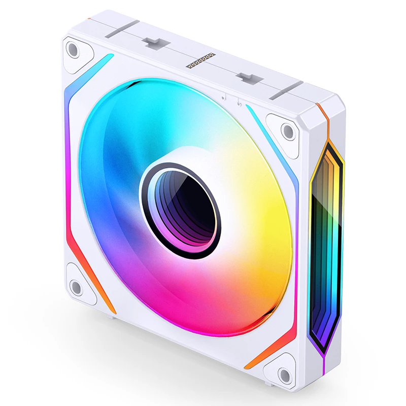 JONSBO ZL-120 3 en 1 ARGB ventilador con cubierta de PC 120mm 4PIN PWM Control de temperatura 3PIN ARGB ventilador de refrigeración de CPU - imagen 4