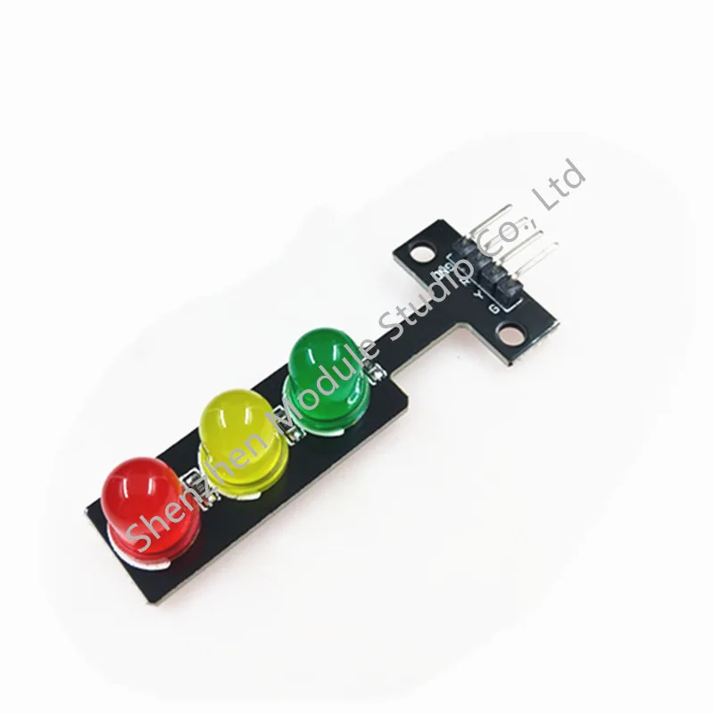 1 Uds - 10 Uds Mini módulo de pantalla LED de semáforo de 5V para Arduino rojo amarillo verde 5mm LED Mini módulo de semáforo - imagen 2