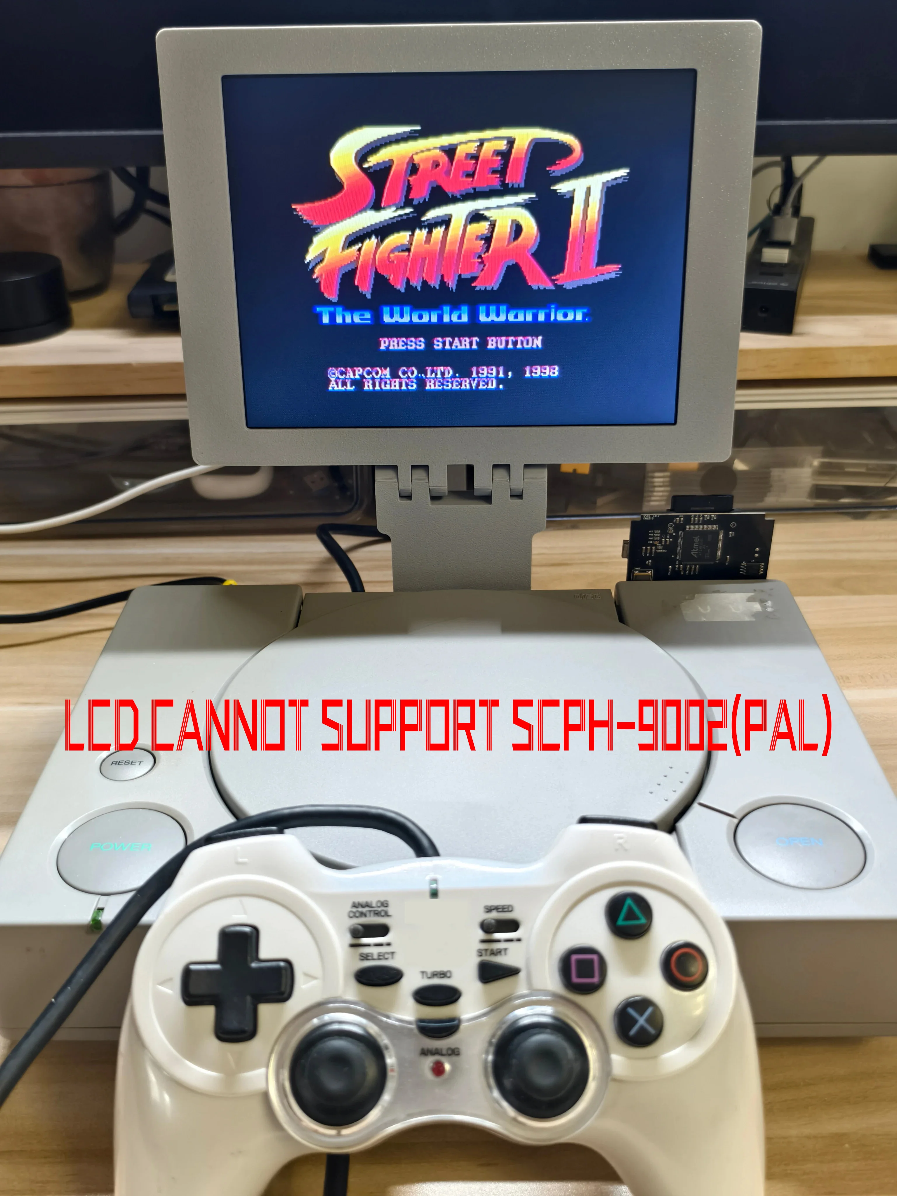 Consola de juegos recreativos Retro PS1, impresión 3D, 8 pulgadas, pantalla portátil, Mini Monitor con estéreo para Playstastion PS1 - imagen 2