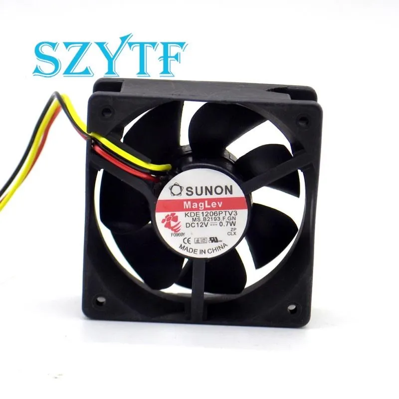 KDE1206PTV3 ventilador de refrigeración para radiador SUNON, 12V, 0,7 W, 60mm, 3 líneas - imagen 3