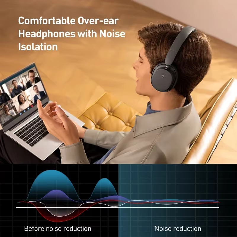 Baseus Bowie D05 Auriculares Bluetooth 5.3 Hi-Fi 70H Plegables - imagen 4