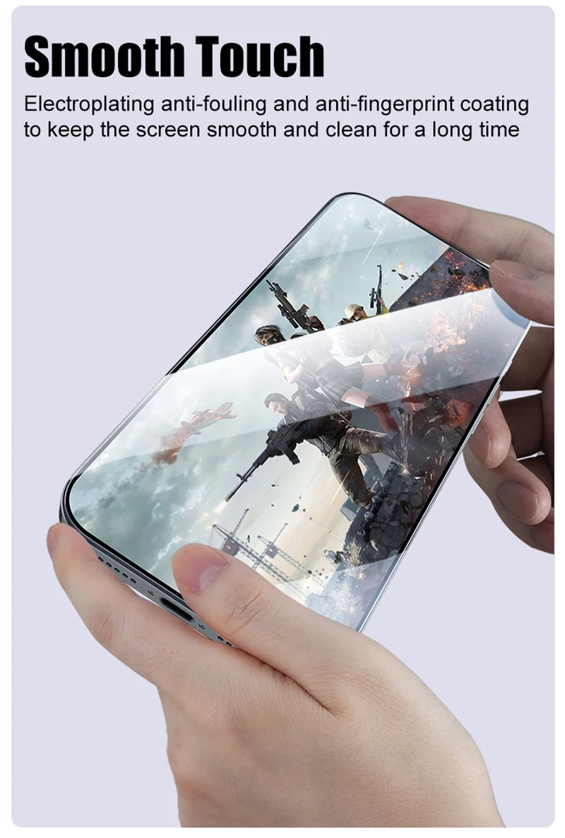 2 uds instalación sin polvo vidrio templado para iPhone 16 15 14 13 12 11 Pro Max Plus Mini Protector de pantalla película protectora completa - imagen 4