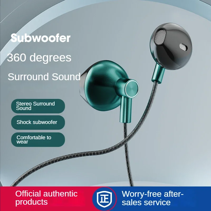 Auriculares intrauditivos A8 tipo C USB de 3,5mm, auriculares universales con cable para teléfono móvil con cancelación de ruido, auriculares Extra bajos con micrófono para teléfono móvil y PC - imagen 2