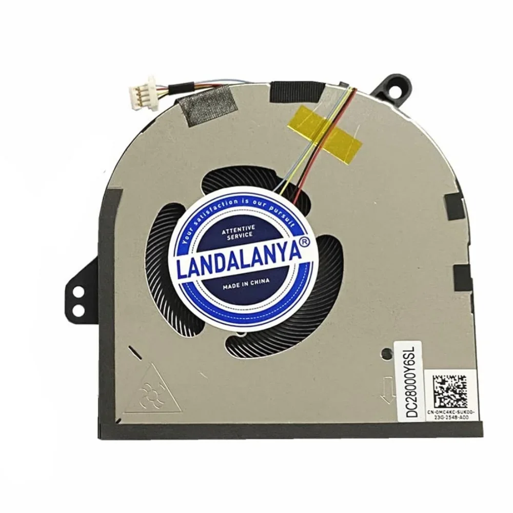 Ventilador de refrigeración para CPU + GPU de ordenador portátil para Dell XPS 9520 Precision 5570 Series 0594WG 0MC4KC DC28000Y6SL DC28000Y5SL DC5V - imagen 5