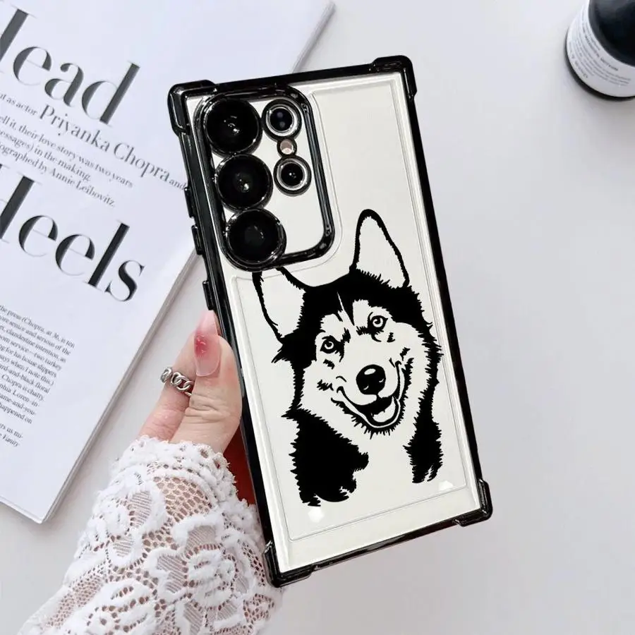 Funda de teléfono suave para Samsung Galaxy S21FE S24 S25 Ultra s23ultra S25 Plus S22 Ultra S20 FE S23 s24fe Note 20 Ultra Wolf - imagen 4