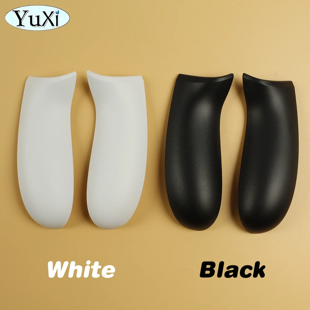 1 par de manijas traseras para controlador Xbox One Slim S, empuñaduras LR, Panel trasero de plástico, reemplazo de placa frontal de piel blanca y negra - imagen 2