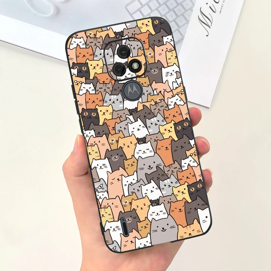 Para Motorola Moto E7 Plus funda bonita de dibujos animados de moda funda de teléfono de silicona suave para Motorola Moto E7 Power MotoE7 Plus parachoques - imagen 4
